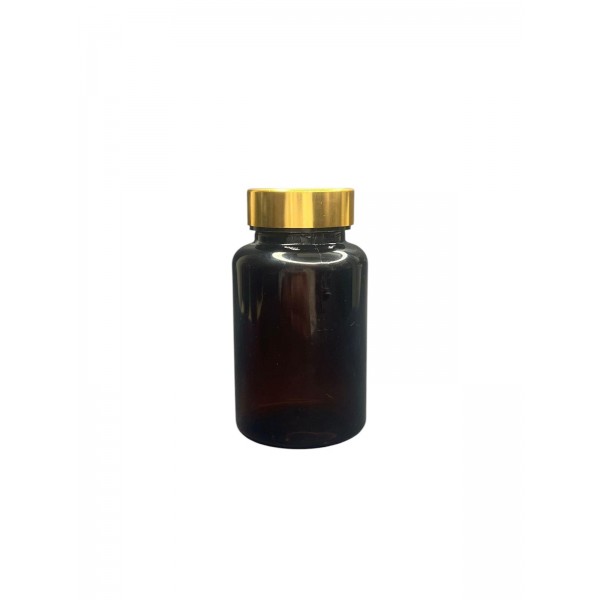 150 ML SİYAH TABLET ŞİŞESİ - GOLD KAPAK 1 KOLİ 380 ADET