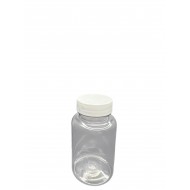 150 ml Şeffaf Tablet Şişesi | Beyaz Kapaklı Vitamin, Kapsül ve Takviye Edici Gıda Kutusu (380 Adet/Koli)