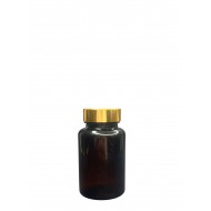 150 ml Kahverengi (Amber) Tablet Şişesi | Gold Kapaklı Vitamin, Kapsül ve Takviye Edici Gıda Kutusu (380 Adet/Koli)