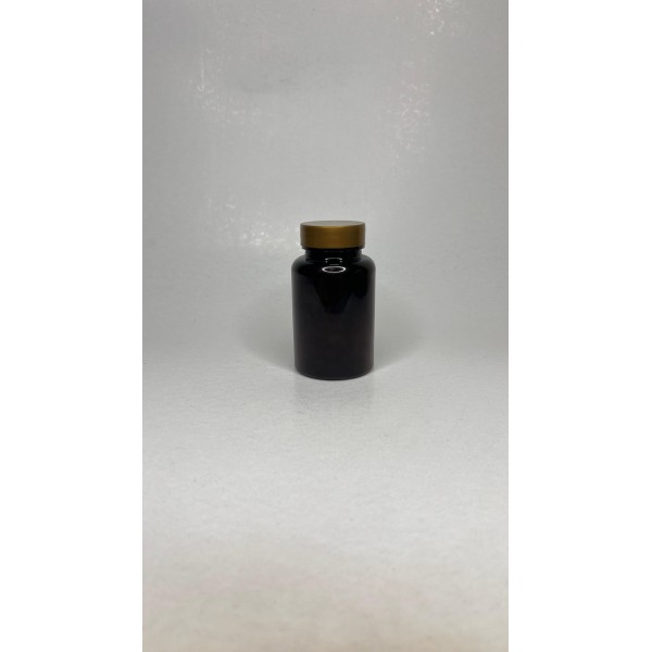 150 ml Kahverengi (Amber) Tablet Şişesi | Gold Kapaklı Vitamin, Kapsül ve Takviye Edici Gıda Kutusu (380 Adet/Koli)