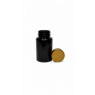 150 ml Kahverengi (Amber) Tablet Şişesi | Gold Kapaklı Vitamin, Kapsül ve Takviye Edici Gıda Kutusu (380 Adet/Koli)