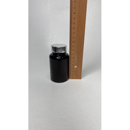 150 ml Kahverengi (Amber) Tablet Şişesi | Gümüş Kapaklı Vitamin, Kapsül ve Takviye Edici Gıda Kutusu (380 Adet/Koli)