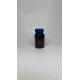 150 ml Kahverengi (Amber) Tablet Şişesi | Mavi Çocuk Emniyetli Kapaklı Vitamin, Kapsül ve Takviye Edici Gıda Kutusu (380 Adet/Koli)