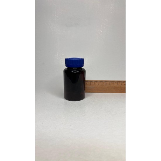 150 ml Kahverengi (Amber) Tablet Şişesi | Mavi Çocuk Emniyetli Kapaklı Vitamin, Kapsül ve Takviye Edici Gıda Kutusu (380 Adet/Koli)