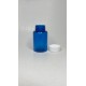 150 ml Mavi (Kobalt) Tablet Şişesi | Beyaz Kapaklı Vitamin, Kapsül ve Takviye Edici Gıda Kutusu (380 Adet/Koli)