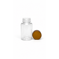 150 ml Şeffaf Tablet Şişesi | Gold Kapaklı Vitamin, Kapsül ve Takviye Edici Gıda Kutusu (380 Adet/Koli)