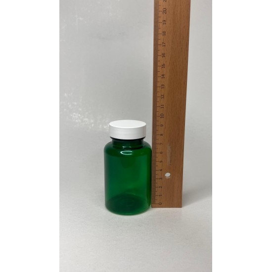 150 ml Yeşil Tablet Şişesi | Beyaz Kapaklı Vitamin, Kapsül ve Takviye Edici Gıda Kutusu (380 Adet/Koli)