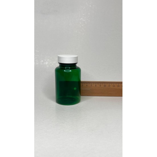 150 ml Yeşil Tablet Şişesi | Beyaz Kapaklı Vitamin, Kapsül ve Takviye Edici Gıda Kutusu (380 Adet/Koli)