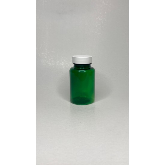 150 ml Yeşil Tablet Şişesi | Beyaz Kapaklı Vitamin, Kapsül ve Takviye Edici Gıda Kutusu (380 Adet/Koli)