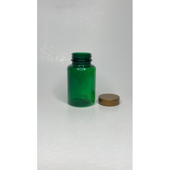 150 ml Yeşil Tablet Şişesi | Gold Kapaklı Vitamin, Kapsül ve Takviye Edici Gıda Kutusu (380 Adet/Koli)