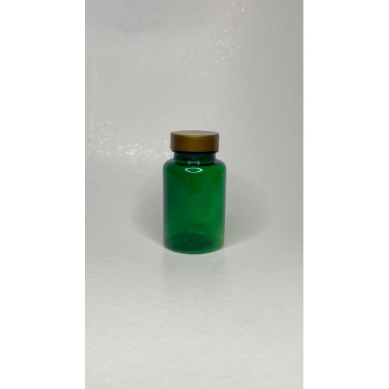 150 ml Yeşil Tablet Şişesi | Gold Kapaklı Vitamin, Kapsül ve Takviye Edici Gıda Kutusu (380 Adet/Koli)