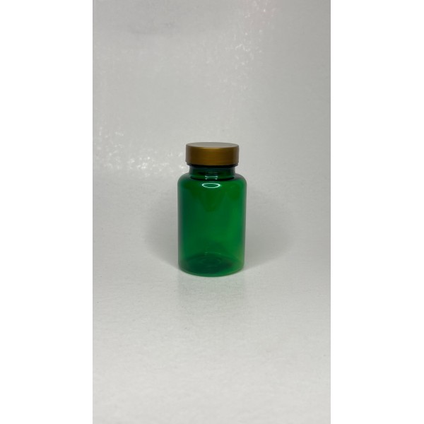 150 ml Yeşil Tablet Şişesi | Gold Kapaklı Vitamin, Kapsül ve Takviye Edici Gıda Kutusu (380 Adet/Koli)