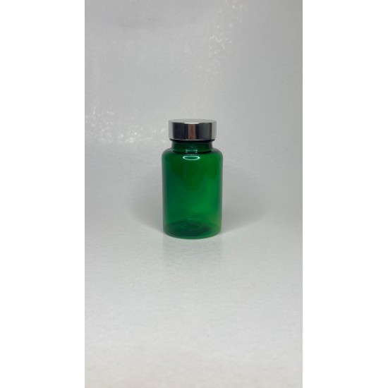 150 ml Yeşil Tablet Şişesi | Gümüş Kapaklı Vitamin, Kapsül ve Takviye Edici Gıda Kutusu (380 Adet/Koli)