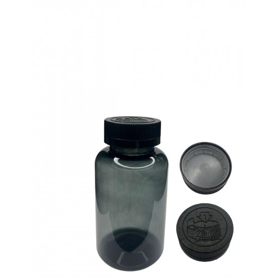 200 ML GRİ TABLET ŞİŞESİ - COCUK EMNİYETLİ KAPAK GRİ 1 KOLİ 400 ADET