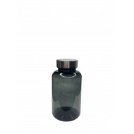 200 ml Gri Tablet Şişesi | Gümüş Kapaklı Vitamin, Kapsül ve Takviye Edici Gıda Kutusu (400 Adet/Koli)