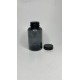 200 ml Gri Tablet Şişesi | Siyah Kapaklı Vitamin, Kapsül ve Takviye Edici Gıda Kutusu (400 Adet/Koli)
