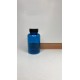 200 ml Mavi Tablet Şişesi | Siyah Kapaklı Vitamin, Kapsül ve Takviye Edici Gıda Kutusu (400 Adet/Koli)