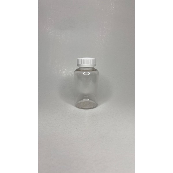 200 ml Şeffaf Tablet Şişesi | Beyaz Çocuk Emniyetli Kapaklı Vitamin, Kapsül ve Takviye Edici Gıda Kutusu (400 Adet/Koli)