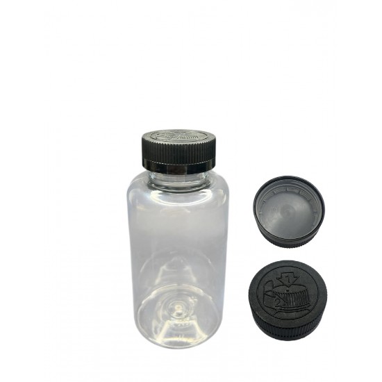 300 ML ŞEFFAF TABLET ŞİŞESİ - COCUK EMNİYETLİ KAPAK ŞEFFAF 1KOLİ 280 ADET