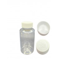 300 ML ŞEFFAF TABLET ŞİŞESİ - COCUK EMNİYETLİ BEYAZ KAPAK 1KOLİ 280 ADET