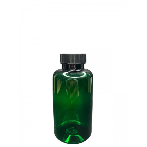 300 ML YEŞİL TABLET ŞİŞESİ - SİYAH  KAPAK 1KOLİ 280 ADET