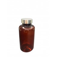 300 ML KAHVERENGİ TABLET ŞİŞESİ - GÜMÜŞ KAPAK  1KOLİ 280 ADET