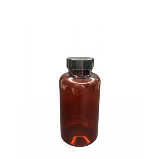 300 ML KAHVERENGİ TABLET ŞİŞESİ - SİYAH KAPAK  1KOLİ 280 ADET