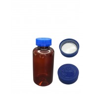 300 ML KAHVERENGİ TABLET ŞİŞESİ - COCUK EMNİYETLİ MAVİ KAPAK 1KOLİ 280 ADET