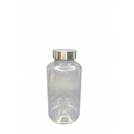 300 ML ŞEFFAF TABLET ŞİŞESİ - GÜMÜŞ KAPAK 1KOLİ 280 ADET
