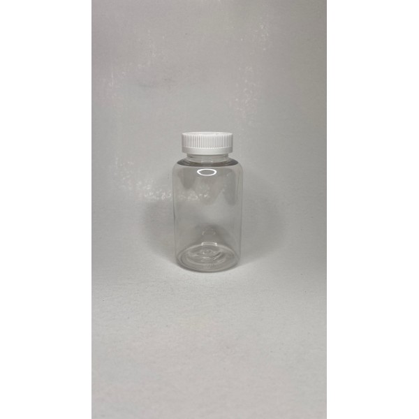 400 ML ŞEFFAF TABLET ŞİŞESİ - COCUK EMNİYETLİ BEYAZ KAPAK 1KOLİ 215 ADET