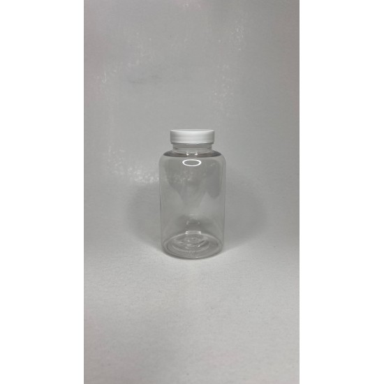 400 ML ŞEFFAF TABLET ŞİŞESİ - BEYAZ KAPAK 1KOLİ 215 ADET