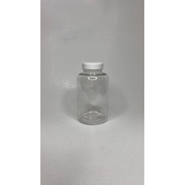400 ML ŞEFFAF TABLET ŞİŞESİ - BEYAZ KAPAK 1KOLİ 215 ADET