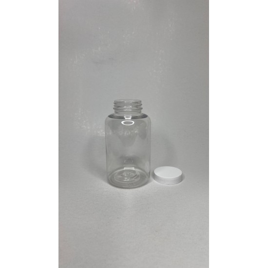 400 ML ŞEFFAF TABLET ŞİŞESİ - BEYAZ KAPAK 1KOLİ 215 ADET