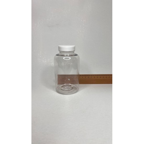 400 ML ŞEFFAF TABLET ŞİŞESİ - BEYAZ KAPAK 1KOLİ 215 ADET