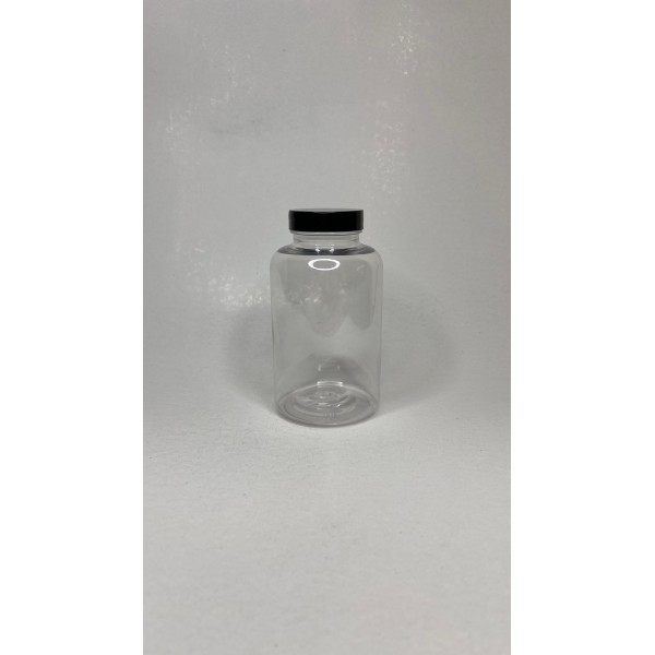 400 ML ŞEFFAF TABLET ŞİŞESİ - SİYAH  KAPAK 1KOLİ 215 ADET