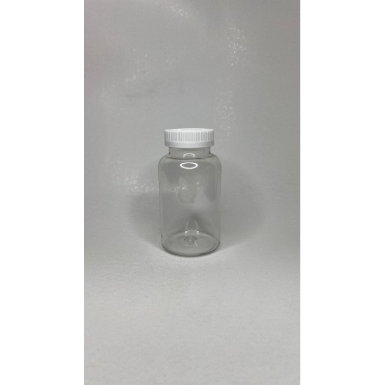 500 ML ŞEFFAF  TABLET ŞİŞESİ - COCUK EMNİYETLİ BEYAZ KAPAK 1KOLİ 165 ADET