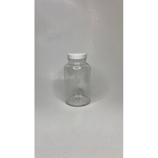 500 ML ŞEFFAF TABLET ŞİŞESİ - BEYAZ KAPAK 1KOLİ 165 ADET