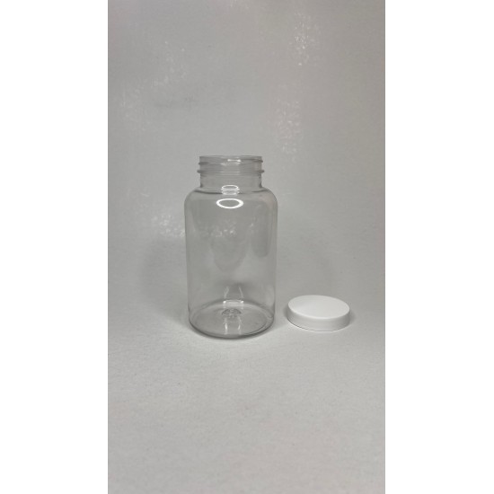500 ML ŞEFFAF TABLET ŞİŞESİ - BEYAZ KAPAK 1KOLİ 165 ADET