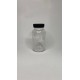 500 ML ŞEFFAF TABLET ŞİŞESİ - COCUK EMNİYETLİ SİYAH KAPAK 1KOLİ 165 ADET