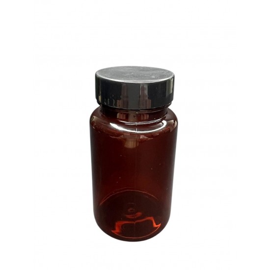 75 ML KAHVERENGİ TABLET ŞİŞESİ - SİYAH KAPAK   1KOLİ (800 adet)