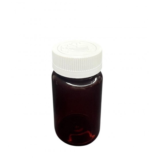 75 ML KAHVERENGİ TABLET ŞİŞESİ - BEYAZ KAPAK  1KOLİ (800 adet)