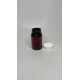 75 ml Kahverengi (Amber) Tablet Şişesi | Beyaz Kapaklı Vitamin, Kapsül ve Takviye Edici Gıda Kutusu (800 Adet/Koli)