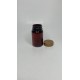 75 ml Kahverengi (Amber) Tablet Şişesi | Gold Kapaklı Vitamin, Kapsül ve Takviye Edici Gıda Kutusu (800 Adet/Koli)