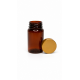 75 ml Kahverengi (Amber) Tablet Şişesi | Gold Kapaklı Vitamin, Kapsül ve Takviye Edici Gıda Kutusu (800 Adet/Koli)