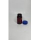 75 ml Kahverengi (Amber) Tablet Şişesi | Mavi Çocuk Emniyetli Kapaklı Vitamin, Kapsül ve Takviye Edici Gıda Kutusu (800 Adet/Koli)