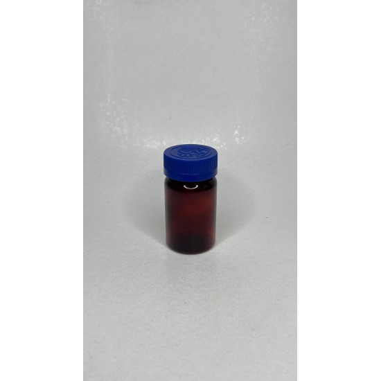 75 ml Kahverengi (Amber) Tablet Şişesi | Mavi Çocuk Emniyetli Kapaklı Vitamin, Kapsül ve Takviye Edici Gıda Kutusu (800 Adet/Koli)