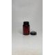 75 ml Kahverengi (Amber) Tablet Şişesi | Siyah Kapaklı Vitamin, Kapsül ve Takviye Edici Gıda Kutusu (800 Adet/Koli)