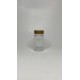 90 ml Şeffaf Tablet Şişesi | Gold Kapaklı Vitamin, Kapsül ve Takviye Edici Gıda Kutusu (800 Adet/Koli)