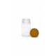 90 ml Şeffaf Tablet Şişesi | Gold Kapaklı Vitamin, Kapsül ve Takviye Edici Gıda Kutusu (800 Adet/Koli)