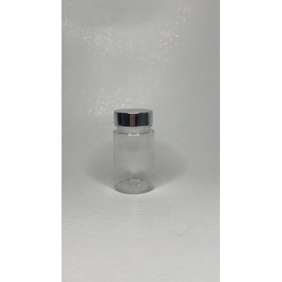 90 ml Şeffaf Tablet Şişesi | Gümüş Kapaklı Vitamin, Kapsül ve Takviye Edici Gıda Kutusu (800 Adet/Koli)
